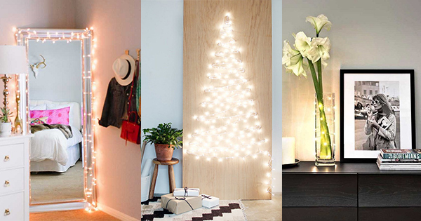 decoração com luzinhas