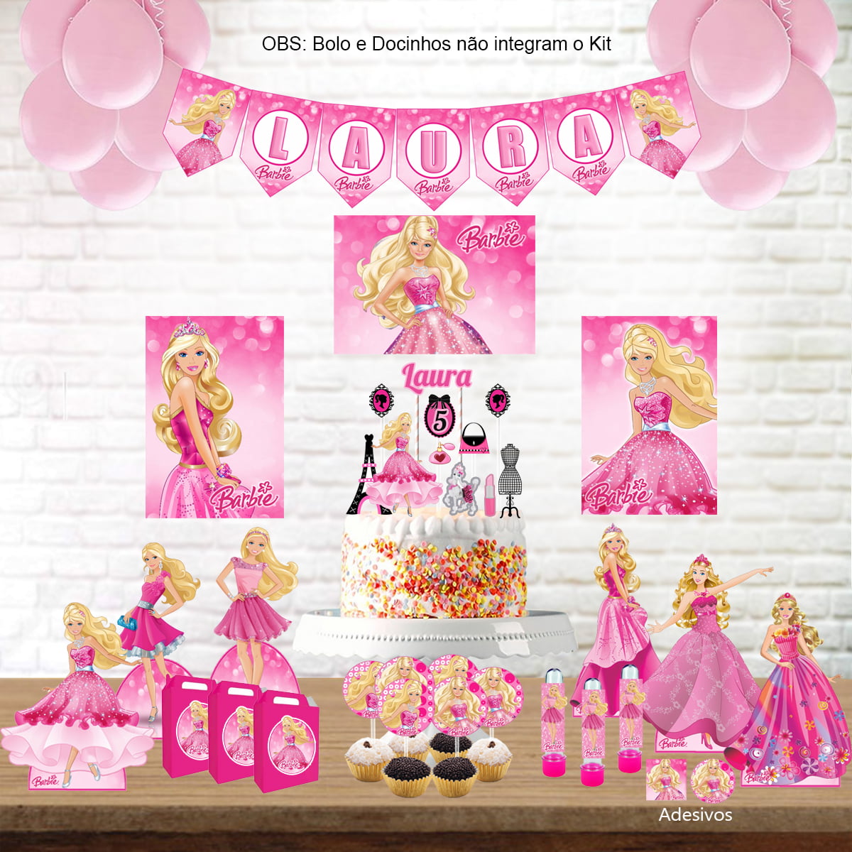 decoração barbie econômico