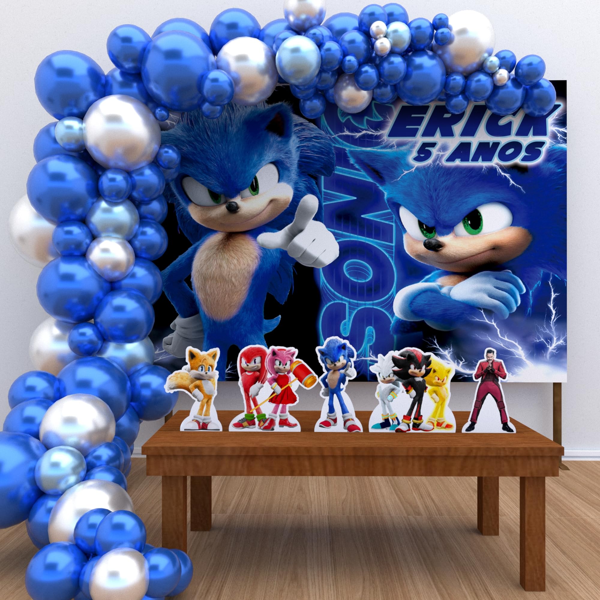 elementos icônicos sonic festa