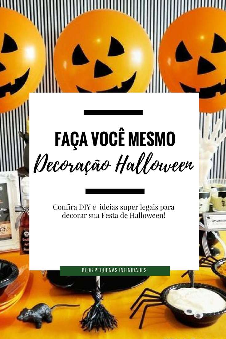 materiais para decoração de halloween
