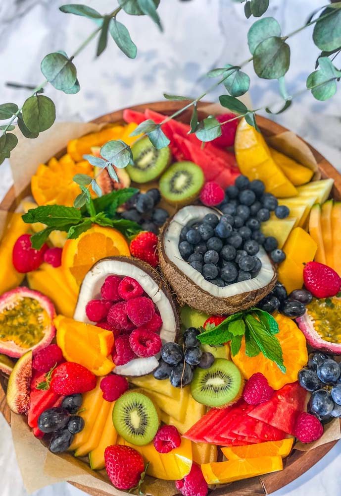 arranjos de frutas para eventos