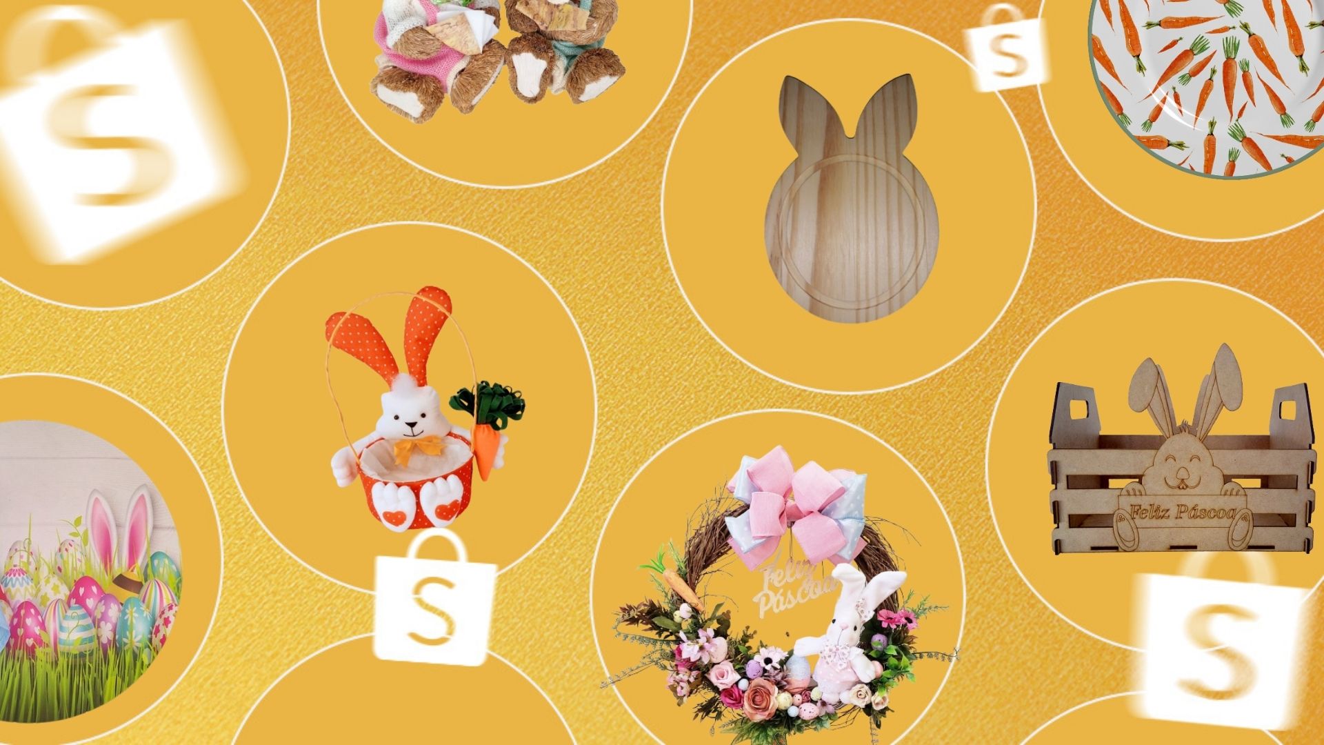 decoração de páscoa com materiais reciclados