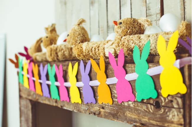 decoração de páscoa com ovos naturais