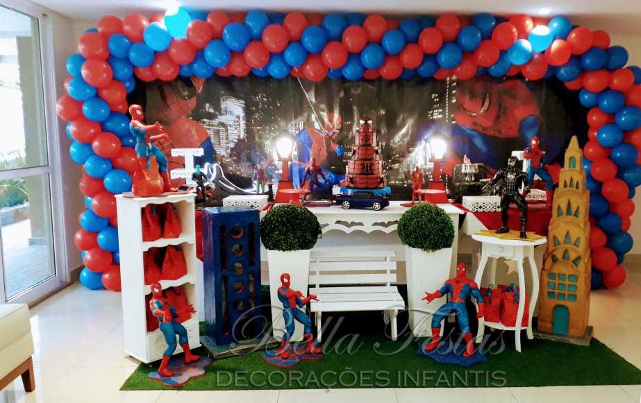 balões homem aranha criativos