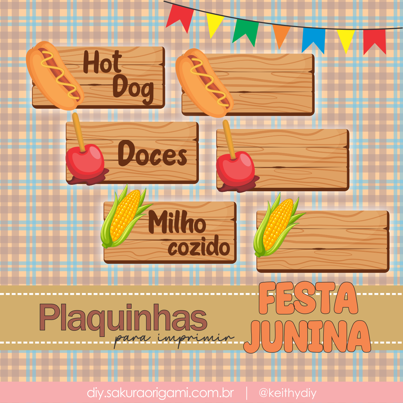 bandeirinhas festa junina para imprimir