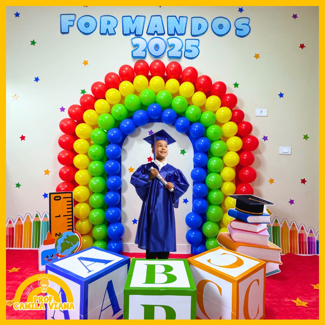 mesa de doces formatura infantil