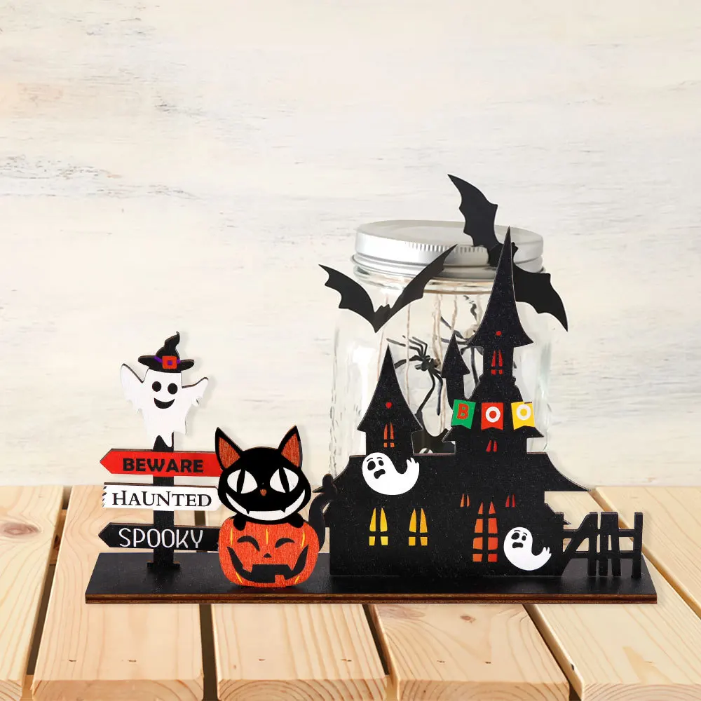 como fazer decoração de halloween com papelão