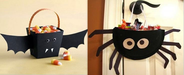 decoração de halloween com garrafa pet