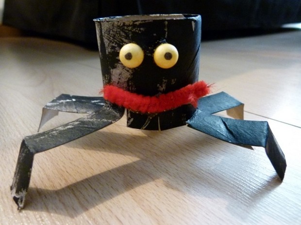 ideias de halloween com rolo de papel higiênico