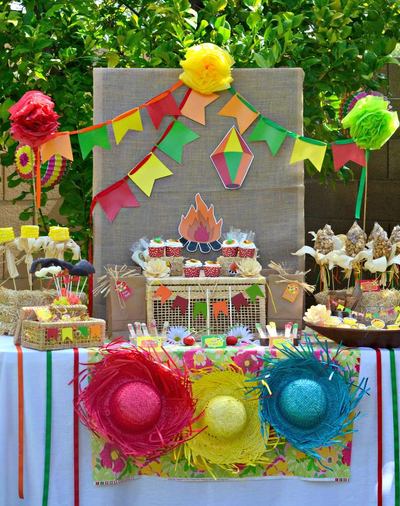 decoração junina infantil simples