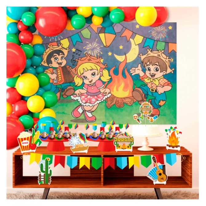 decoração arraiá mesversário