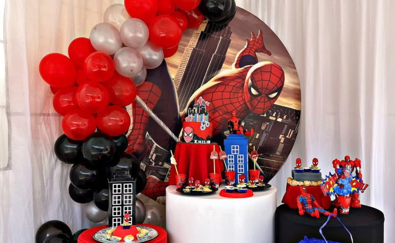 festa infantil homem aranha DIY