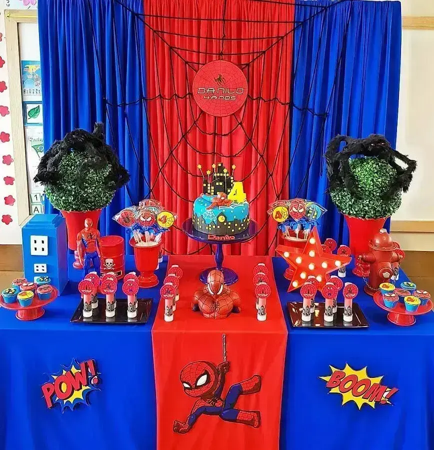 decoração quarto homem aranha