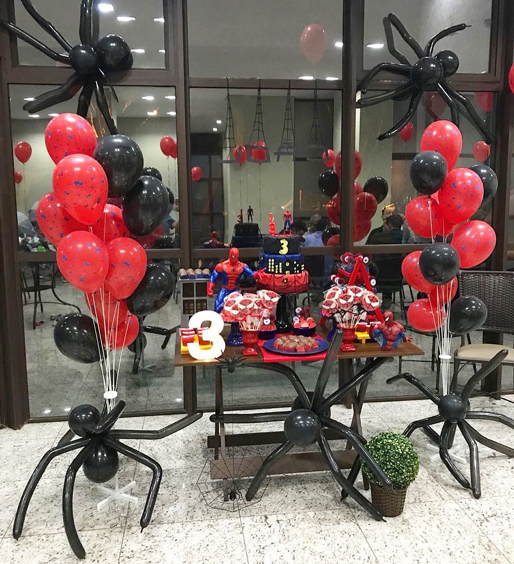 festa infantil homem aranha DIY