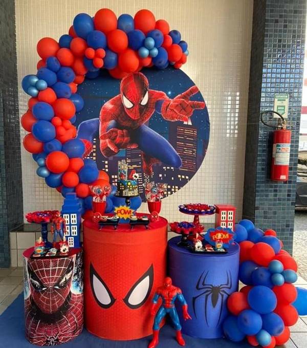 festa infantil homem aranha DIY