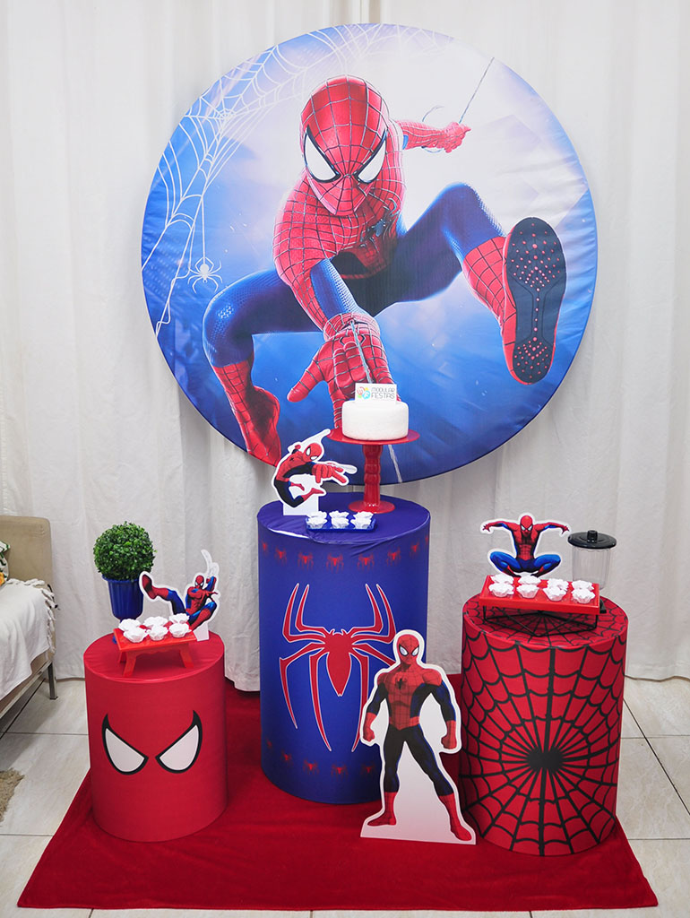 balões homem aranha festa