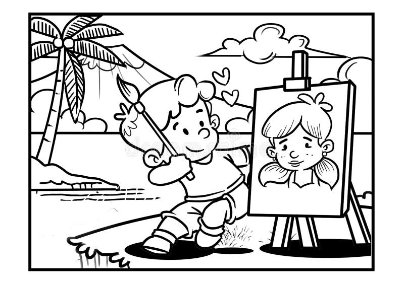 desenhos de meninos para imprimir