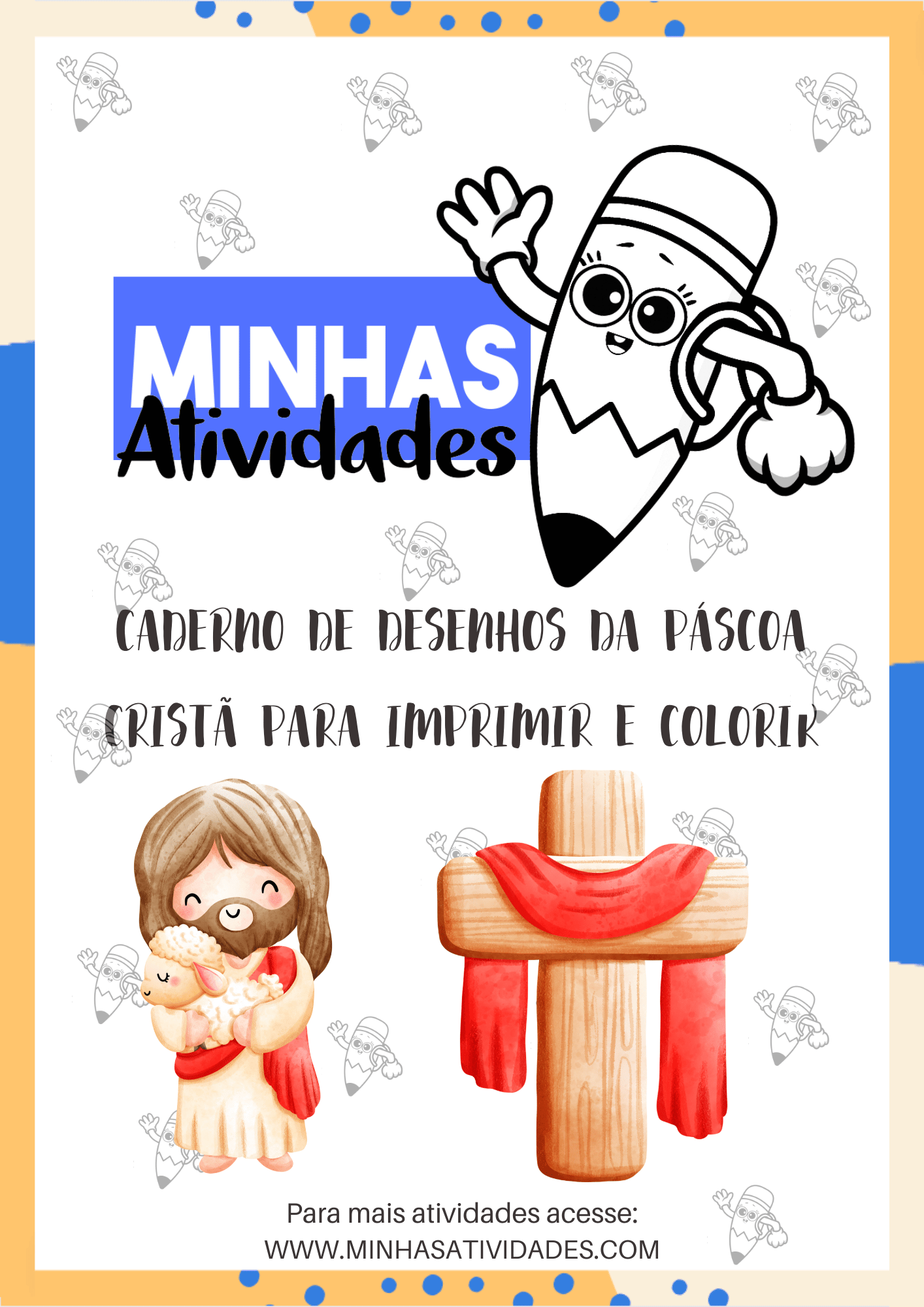desenho do cordeiro de deus para colorir