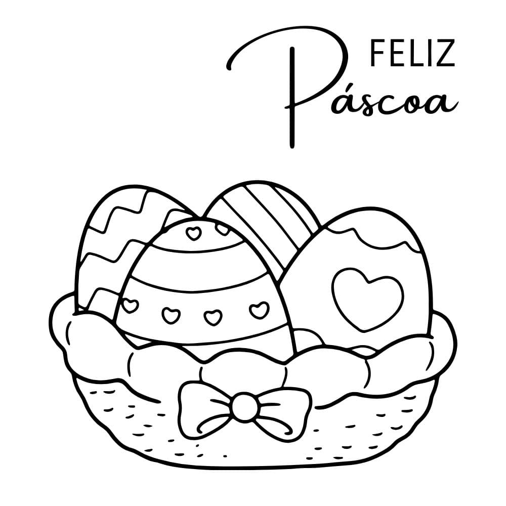 desenhos de coelhinho da páscoa para pintar