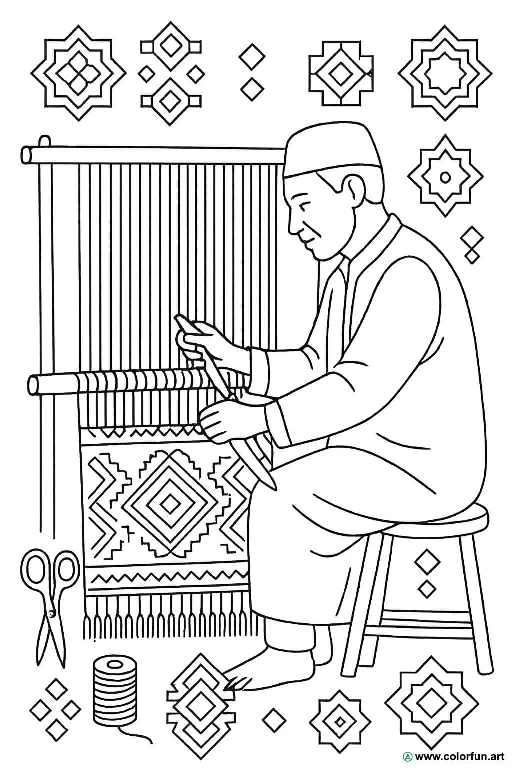 terapia de colorir para artesãos