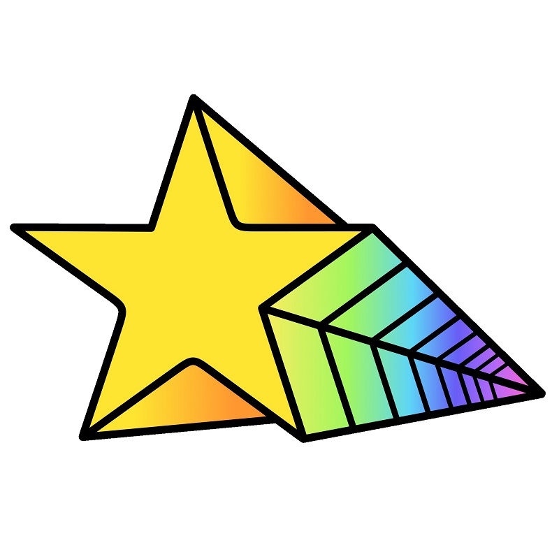 desenho de estrela para crianças
