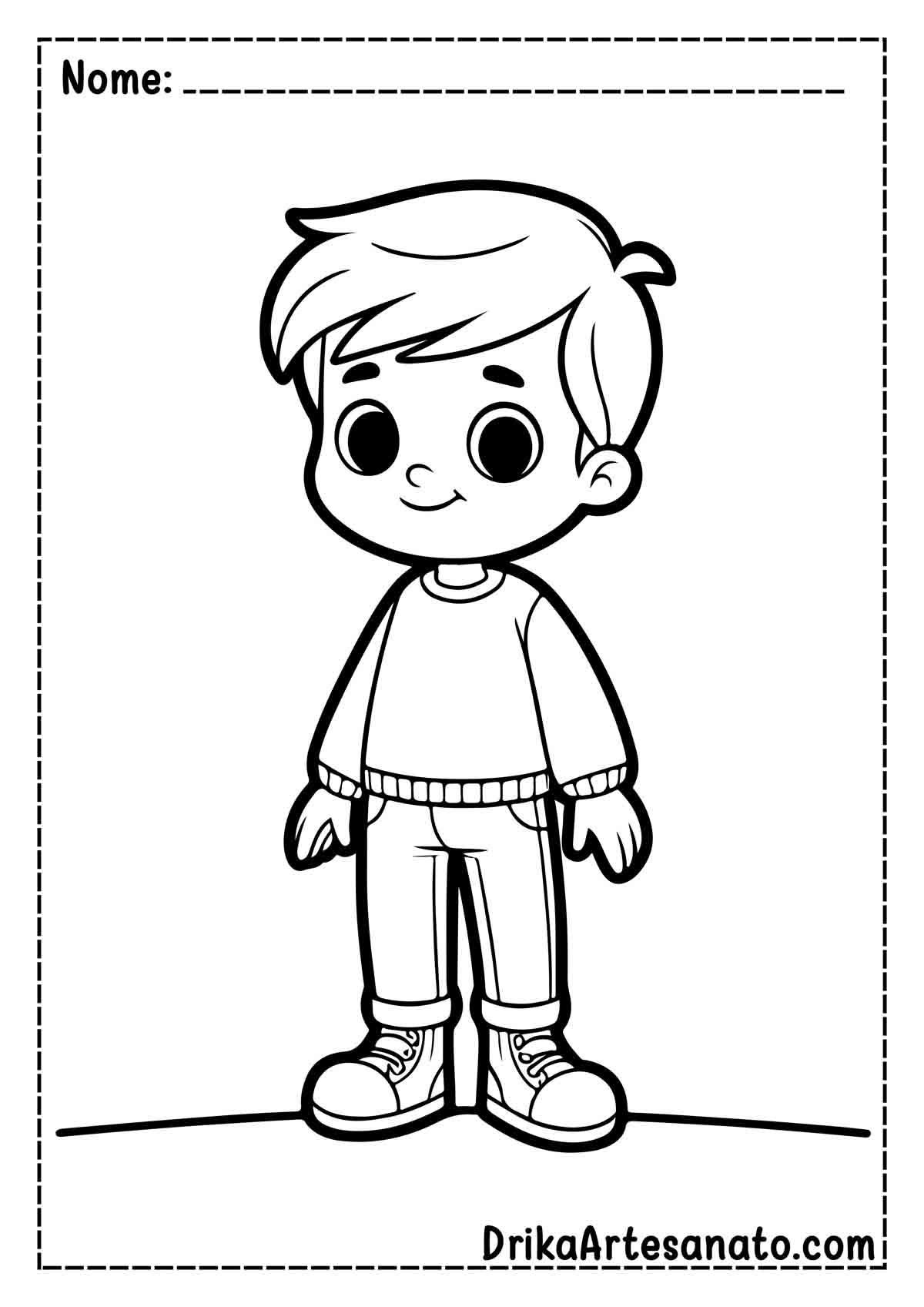 ilustrações infantis para colorir masculino