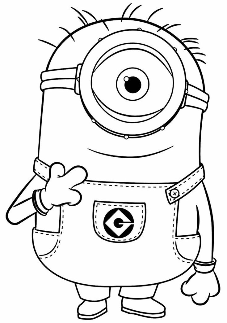 desenhos para pintar minions