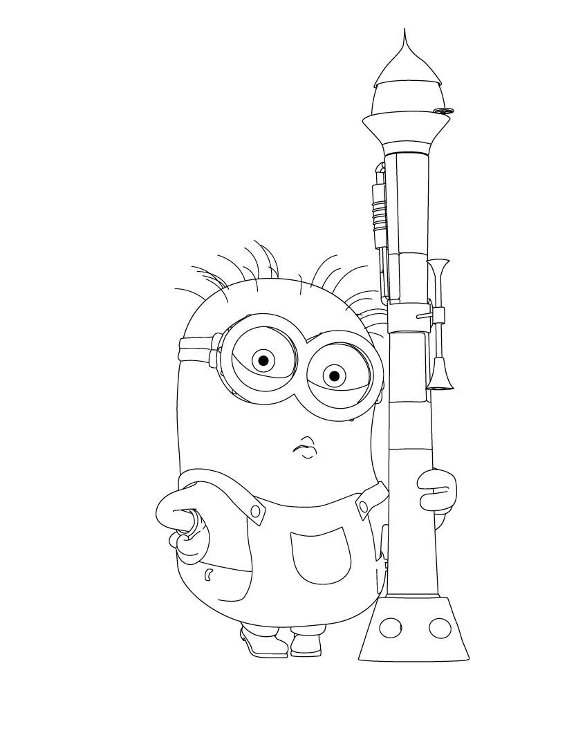 desenhos para pintar minions