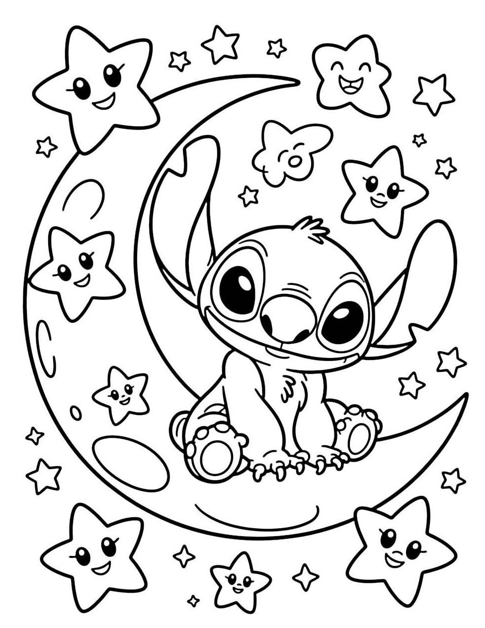 desenho do stitch para colorir
