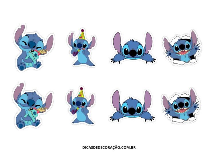 desenho do stitch com angel