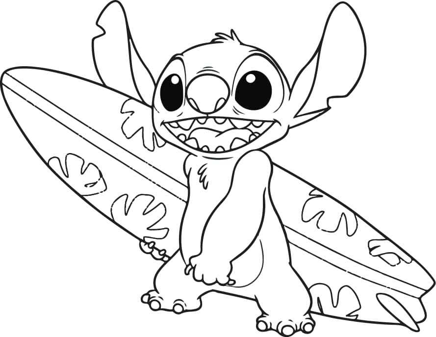 desenho do stitch para colorir