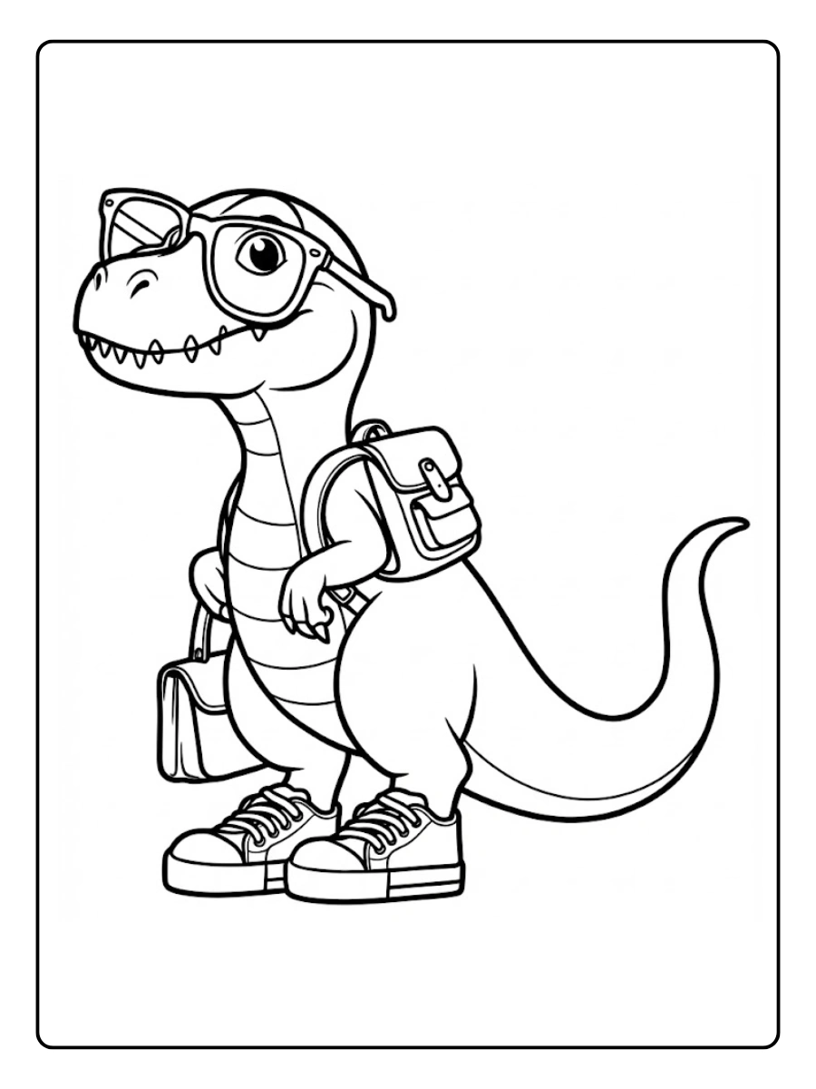 desenhos de T-Rex para imprimir