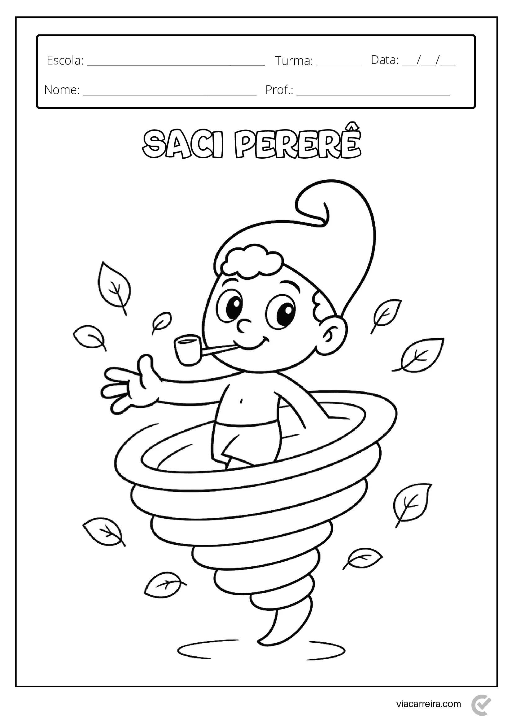 características do saci pererê desenho