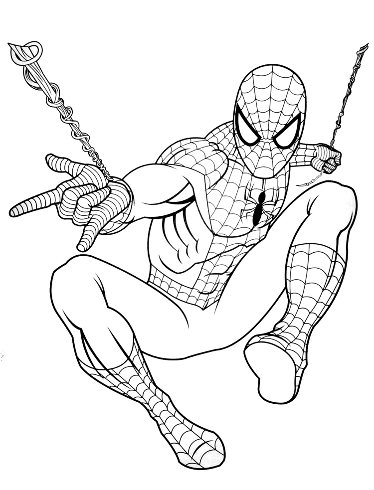 desenho homem aranha para pintar