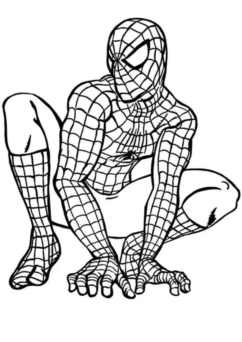 desenho homem aranha para pintar