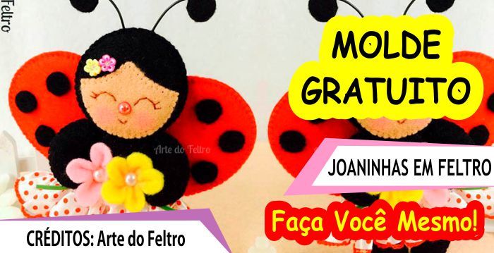 passo a passo joaninha de tecido