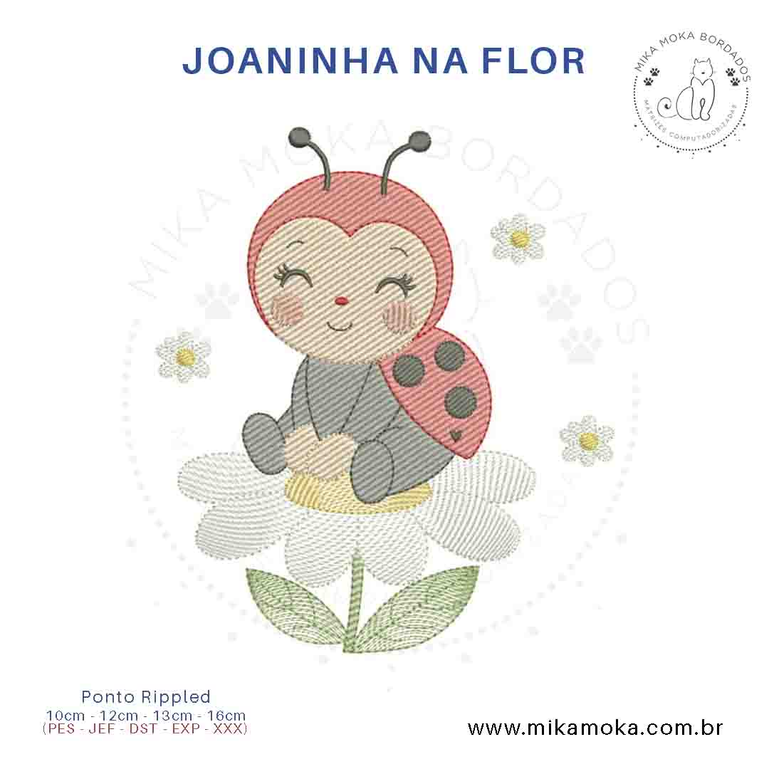 joaninha articulada feltro