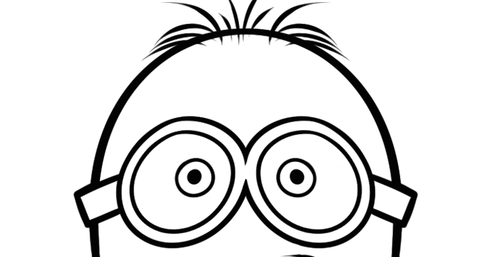 desenho do stuart do minions para colorir grande