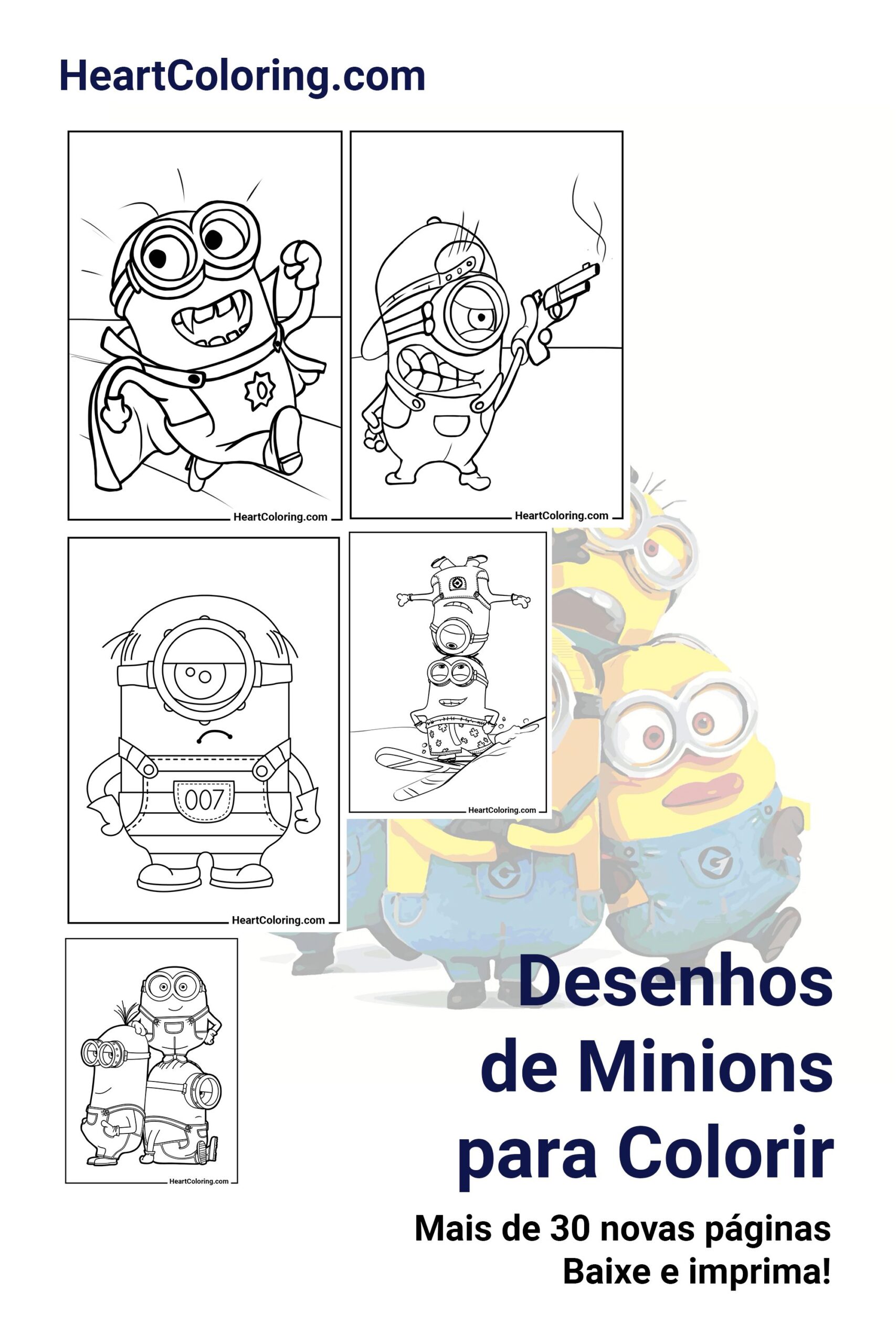 moldes de minions para pintar