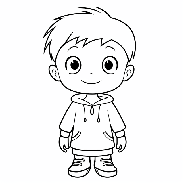 imagens de meninos para pintar