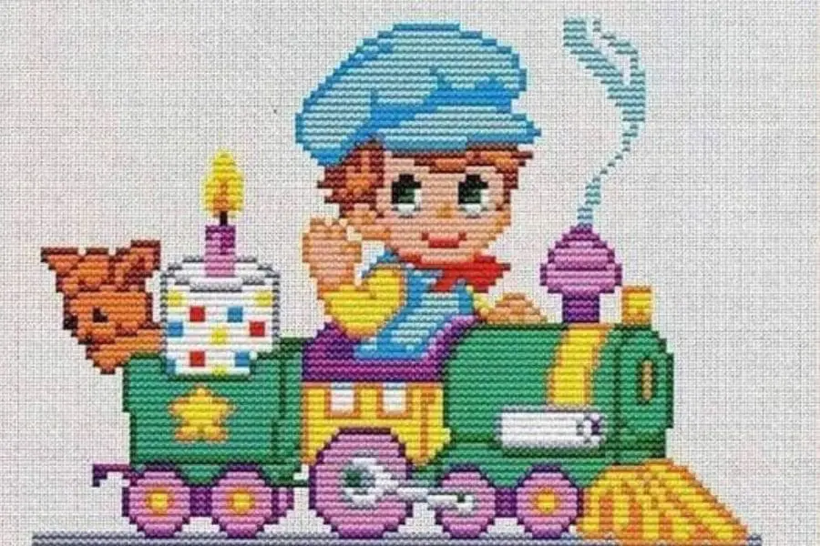 desenhos de ponto cruz para enxoval de bebê