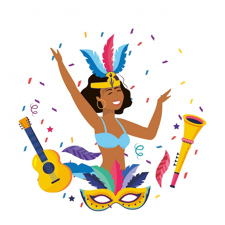 desenhos de carnaval para imprimir
