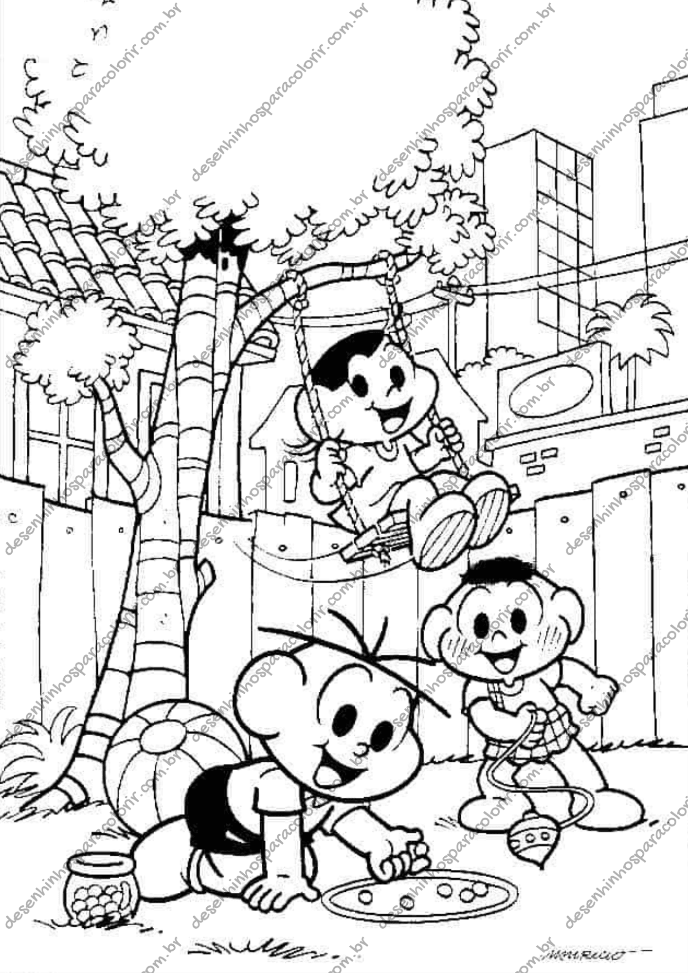 personagens da mônica para imprimir e pintar