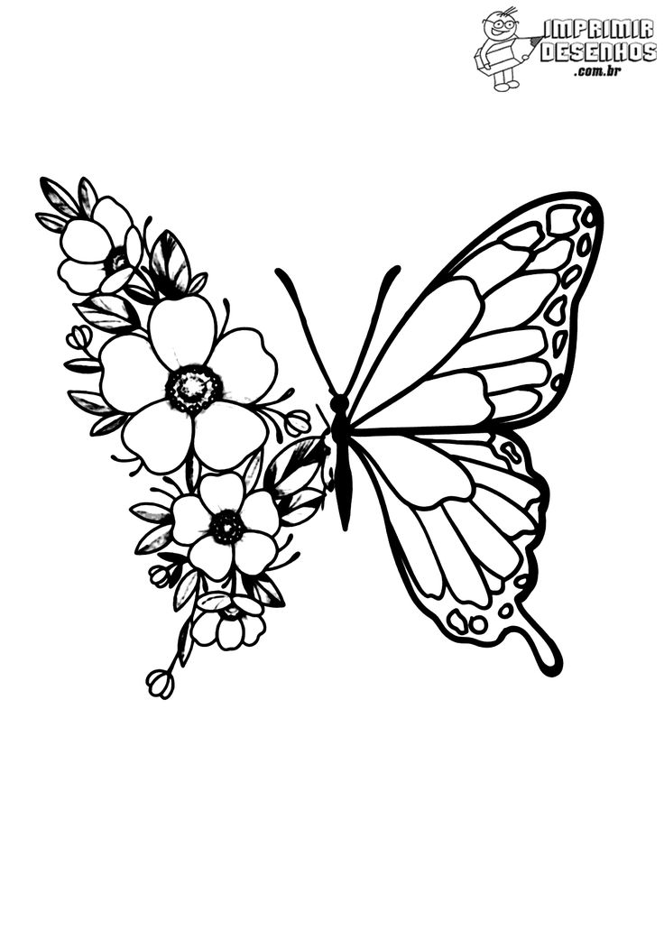moldes de borboleta para imprimir pdf