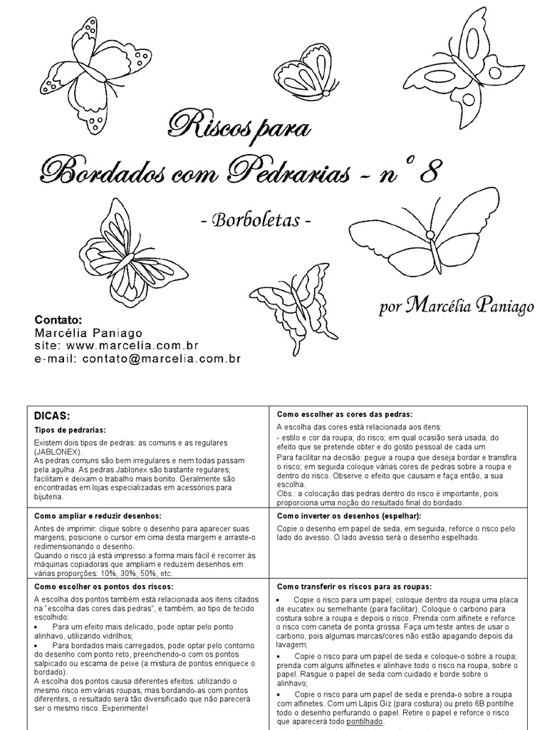 desenhos para bordado a mão