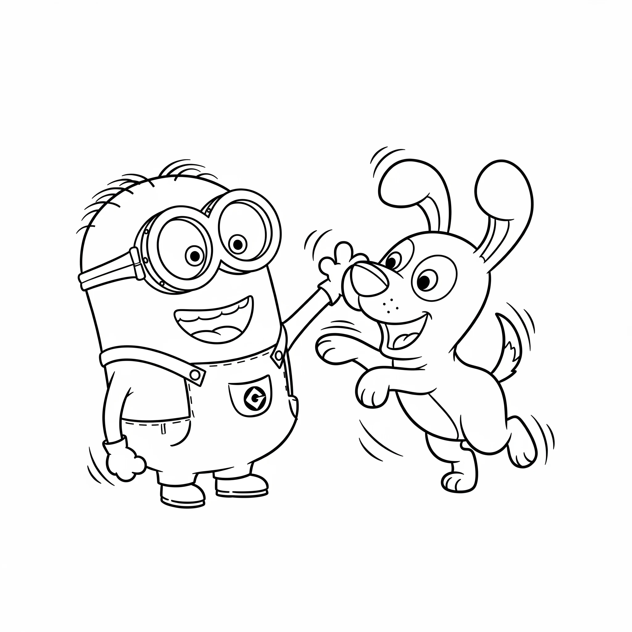 super minions para colorir