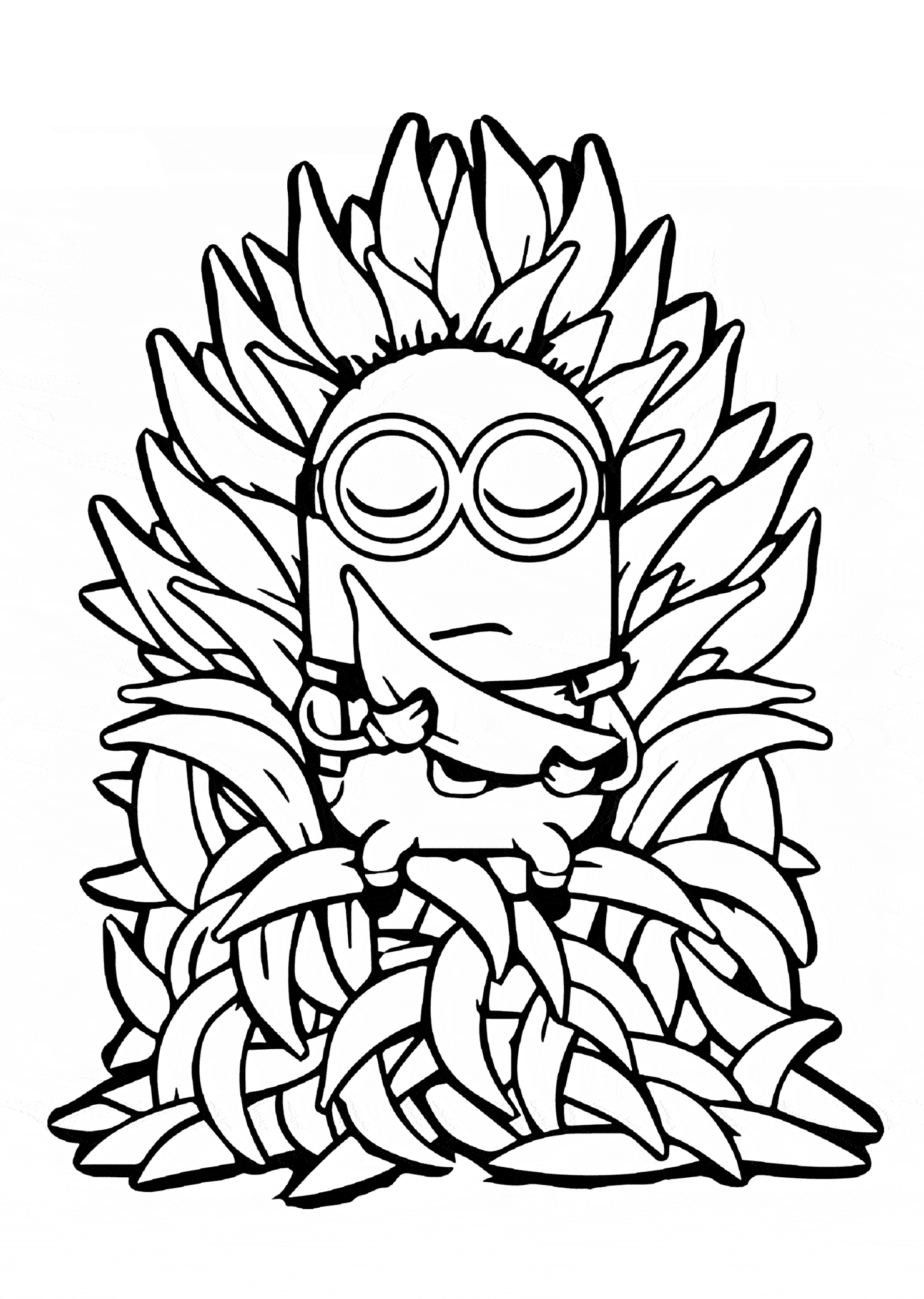atividade infantil minions colorir