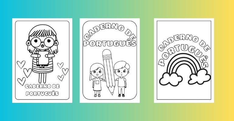 capas de caderno para adolescentes