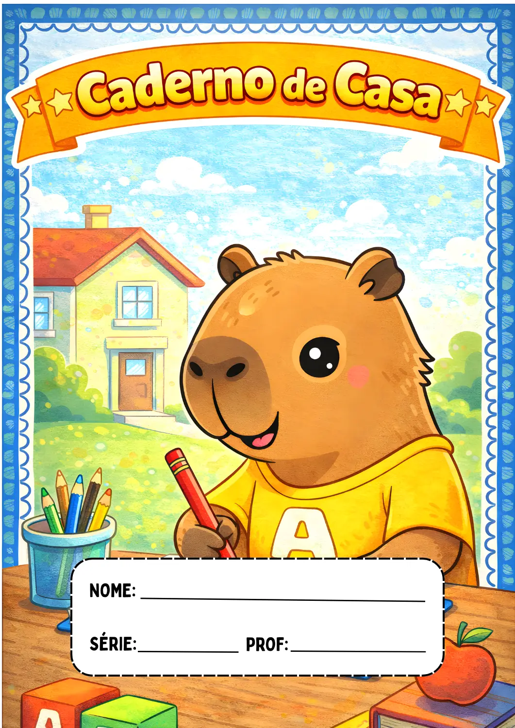 capas de caderno fofas