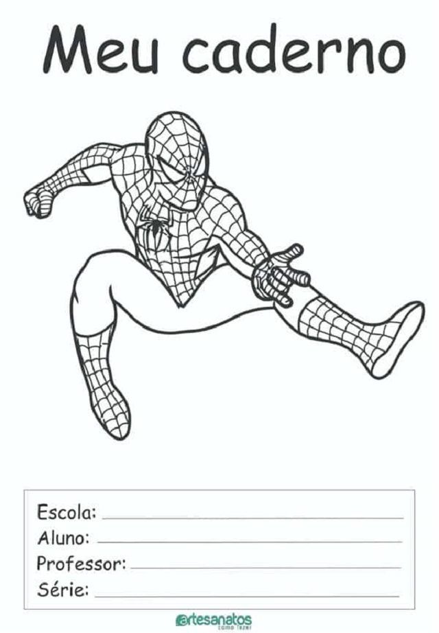 capas de caderno fofas